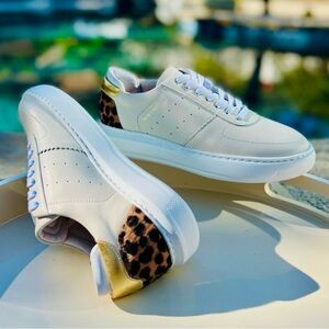 ALMA MATER off white/leopard sneakers ✨
